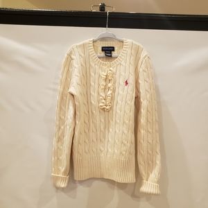 Ralph Lauren Girls' Cable Knit Sweater